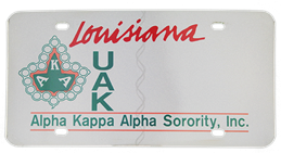 Image - Alpha Kappa Alpha Sorority License Plate
